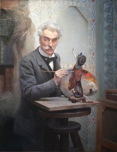 Escultor trabajando. Gerome en su taller